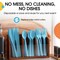 Party Solids 100 Pcs Disposable Utensils – Heavy Duty Plastic Cutlery Set – Premium Plastic Forks, Spoons or Knives for Parties, Events, Catering & Tableware Supplies by Exquisite